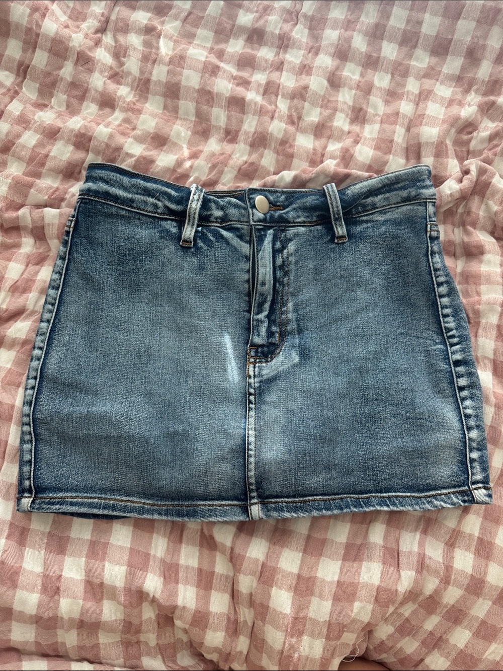 Windsor Light Blue Denim Mini Skirt